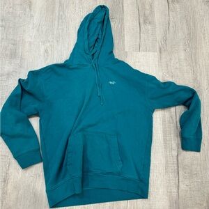 Hollister teal hoodie size L